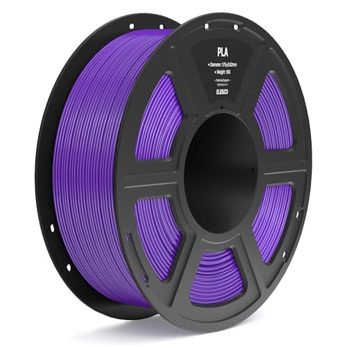 ELEGOO PLA Filament 1.75mm Purple 1KG, 3D Printer Filament Dimensional Accuracy +/- 0.02mm, 1kg Spool(2.2lbs) Fit Most FDM 3D Printers