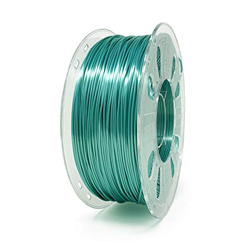 Gizmo Dorks Silk PLA 3D Printer Filament 3mm (2.85mm) 1kg, High Gloss Teal