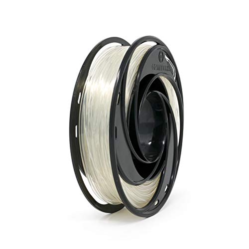 Gizmo Dorks Nylon Filament for 3D Printers 1.75mm 200g, Natural Clear