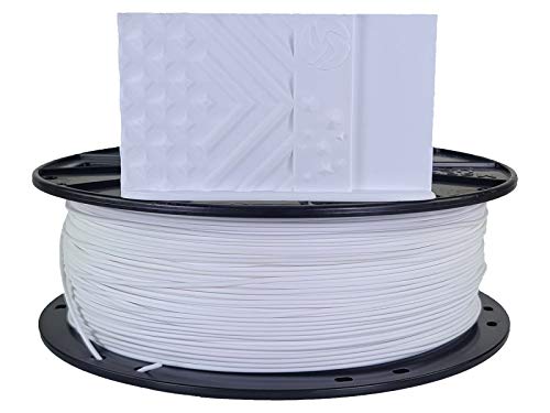 3D-Fuel Standard PLA+ Filament for 3D Printing, Made in The USA, 3D Printer Filament, Dimensional Accuracy +/- 0.02 mm, 1.75 mm, 1 kg Spool, Brightest White