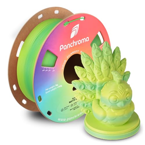 Polymaker Panchroma Gradient Matte PLA Filament, Multicolor Gradient Matte Summer 1.75mm 3D Printing Filament, 3D Printer PLA Filament, Fit Most FDM 3D Printers, 1kg Spool (2.2lbs)
