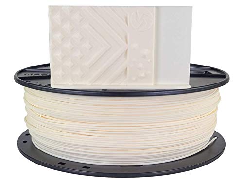 3D-Fuel Standard PLA+ Filament for 3D Printing, Made in The USA, 3D Printer Filament, Dimensional Accuracy +/- 0.02 mm, 1.75 mm, 1 kg Spool, Bone White