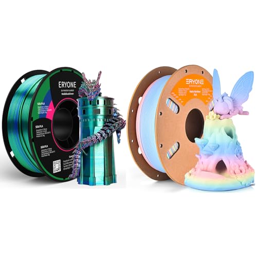 1KG Red Blue Green Silk Tricolor and 1KG Macaron Matte Rainbow 1.75mm