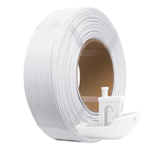 eSUN PLA+ Refilament 1.75mm, 3D Printer Refill PLA Plus, Dimensional Accuracy +/- 0.03mm, 1KG Spoolless 3D Printing Filament for 3D Printers, Cold White