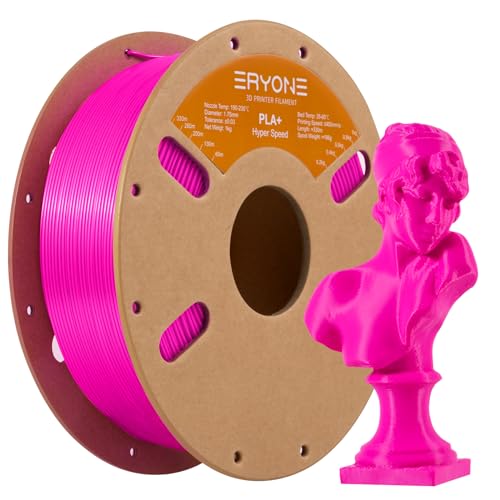 ERYONE High Speed PLA Plus Filament 1.75mm +/- 0.03mm, Rapid Filament PLA+ for Fast Printing, 30-500mm/s 3D Printing Filament Fit Most FDM Printer, 1kg (2.2LBS) / Spool, Magenta