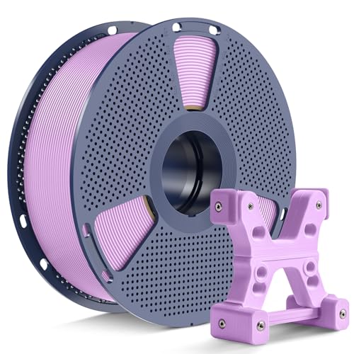 PETG Filament 1.75mm - 1kg(2.2lbs) SUNLU PETG 3D Printer Filament, Reusable Spool Compatible with Bambulab Refill Filament, 1.75mm Dimensional Accuracy +/- 0.02mm, Soft Purple