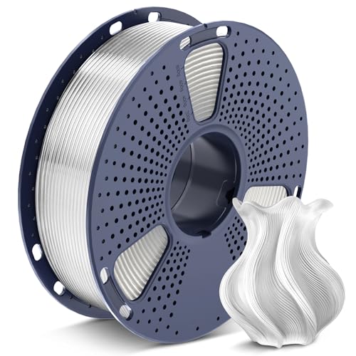SUNLU 3D Printer Filament PETG Filament 1.75mm, Less Stringing Good Layer Adhesion High Toughness, PETG Filament 1.75 ±0.02mm, 1kg Spool(2.2lbs), Transparent