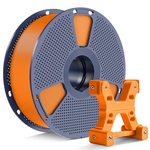 PETG Filament 1.75mm - 1kg(2.2lbs) SUNLU PETG 3D Printer Filament, Reusable Spool Compatible with Bambulab Refill Filament, 1.75mm Dimensional Accuracy +/- 0.02mm, Orange