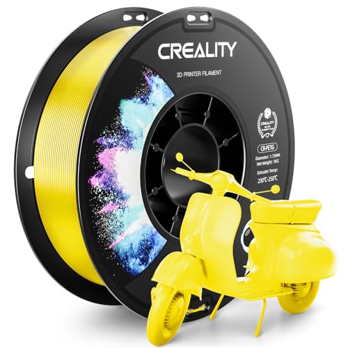 CREALITY PETG Filament 1.75mm 3D Printer Filament,1kg (2.2lb) Neatly Wound Spool, Dimensional Accuracy ±0.03mm, Fit for Ender, Bambu Lab, Anycubic,ELEGOO FDM Printers, Yellow