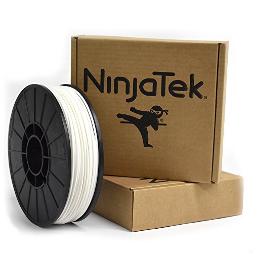 NinjaTek - 3DCH0029010 3DCH00129010 Cheetah TPU Filament, 3.00mm, TPE, 1kg, Snow (White) (Pack of 1)