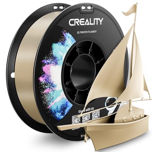 CREALITY PETG Filament 1.75mm 3D Printer Filament, 1kg (2.2lb) Neatly Wound Spool, Dimensional Accuracy ±0.03mm, Fit for Ender, Bambu Lab, Anycubic,ELEGOO FDM Printers, Beige