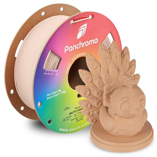 Polymaker Panchroma Matte PLA Filament, Army Beige 1.75mm 1kg 3D Printing Filament, Formerly Polyterra Matte, Fit Most FDM 3D Printers, 1kg Spool (2.2lbs)