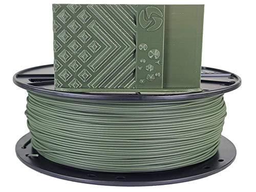 3D-Fuel Standard PLA+ Filament for 3D Printing, Made in The USA, 3D Printer Filament, Dimensional Accuracy +/- 0.02 mm, 1.75 mm, 1 kg Spool, Olive Green