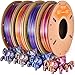 ERYONE Silk Twist Rainbow 3D Printer Filament Bundle, PLA Filament 1.75+/-0.03mm, 3D Printing Filament 250gX 4 Spools, Shiny Multicolor Filament PLA, Silk Twist Rainbow